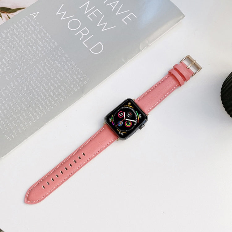 Pulseira de Relógio em Pele Genuína para Apple Watch Series, 7 41mm / 6&SE&5&4 40mm / 3&2&1 38mm, 7 45mm / 6&SE&5&4 44mm / 3&2&1 42mm