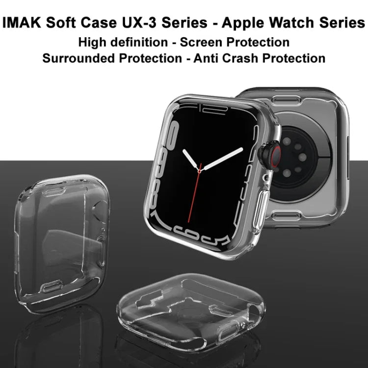 Capa Protetora imak UX-3 em TPU para Apple Watch Series 9 / 8 / 7 41mm, Para Apple Watch Series 9 / 8 / 7 41mm, Para Apple Watch Series 9 / 8 / 7 45mm