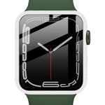 Capa imak em PC com Filme de Vidro Temperado, Para Apple Watch Series 9 / 8 / 7 41mm, Para Apple Watch Series 9 / 8 / 7 45mm