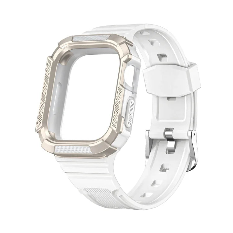 Correia de Relógio Integrada com Armadura Bicolor para Apple Watch Series, 7 41mm / 6&SE&5&4 40mm, 7 45mm / 6&SE&5&4 44mm