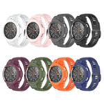 Correia de Relógio Integrada em Silicone Desportivo de Fibra de Carbono, Para Samsung Galaxy Watch4 Classic 42mm