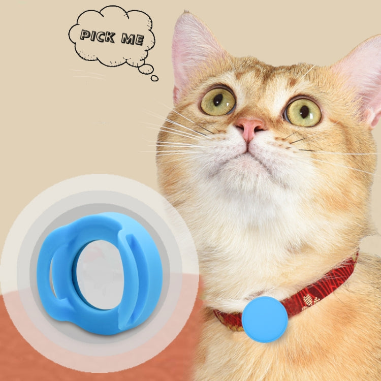 Capa de Silicone Anti-riscos e Amortecedora para Coleira de Animal de Estimação Para AirTag 2ª Geração / AirTag 1ª Geração, 35,9x35,9x19,2mm, 34,1x34,1x18,2mm