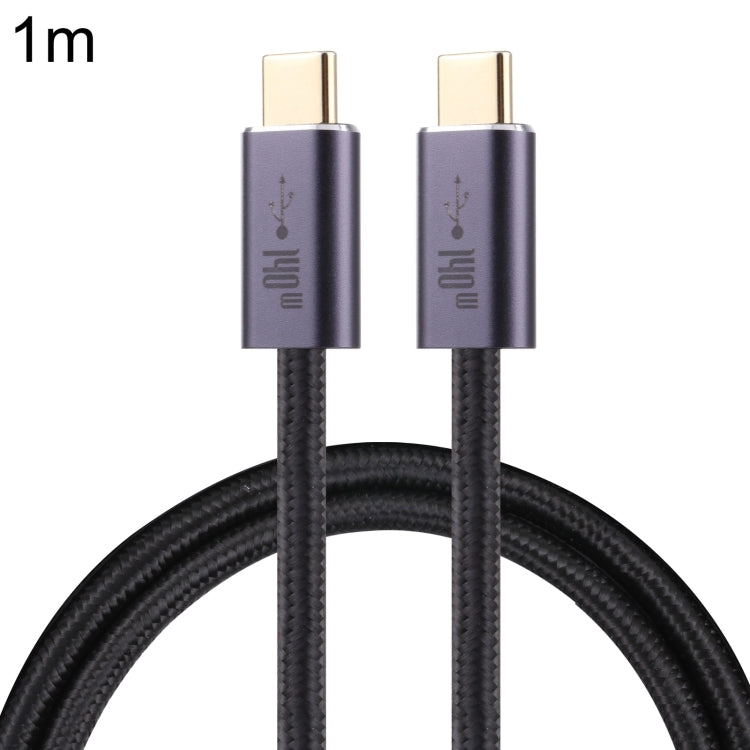 Cabo de dados trançado USB 2.0 USB-C / Tipo-C macho para USB-C / Tipo-C macho de 140W, 1m, 1,5m, 2m