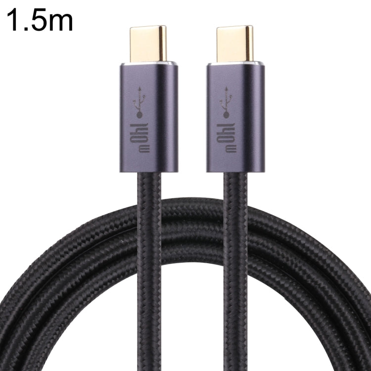 Cabo de dados trançado USB 2.0 USB-C / Tipo-C macho para USB-C / Tipo-C macho de 140W, 1m, 1,5m, 2m