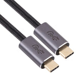 Cabo de dados trançado USB 3.2 USB-C / Tipo-C macho para USB-C / Tipo-C macho de 20Gbps, 0,5m, 1m, 1,5m, 2m, 3m