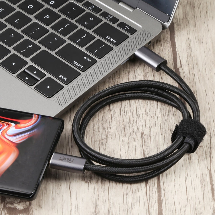 Cabo de dados trançado USB 3.2 USB-C / Tipo-C macho para USB-C / Tipo-C macho de 20Gbps, 0,5m, 1m, 1,5m, 2m, 3m