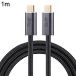 Cabo de dados trançado USB 3.2 USB-C / Tipo-C macho para USB-C / Tipo-C macho de 20Gbps, 0,5m, 1m, 1,5m, 2m, 3m
