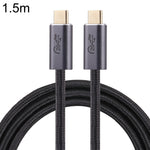 Cabo de dados trançado USB 3.2 USB-C / Tipo-C macho para USB-C / Tipo-C macho de 20Gbps, 0,5m, 1m, 1,5m, 2m, 3m