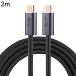 Cabo de dados trançado USB 3.2 USB-C / Tipo-C macho para USB-C / Tipo-C macho de 20Gbps, 0,5m, 1m, 1,5m, 2m, 3m