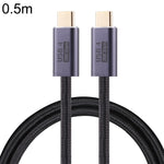Cabo de dados trançado USB 4 USB-C / Tipo-C macho para USB-C / Tipo-C macho de 20Gbps, 0,5m, 1m, 1,5m, 2m, 3m