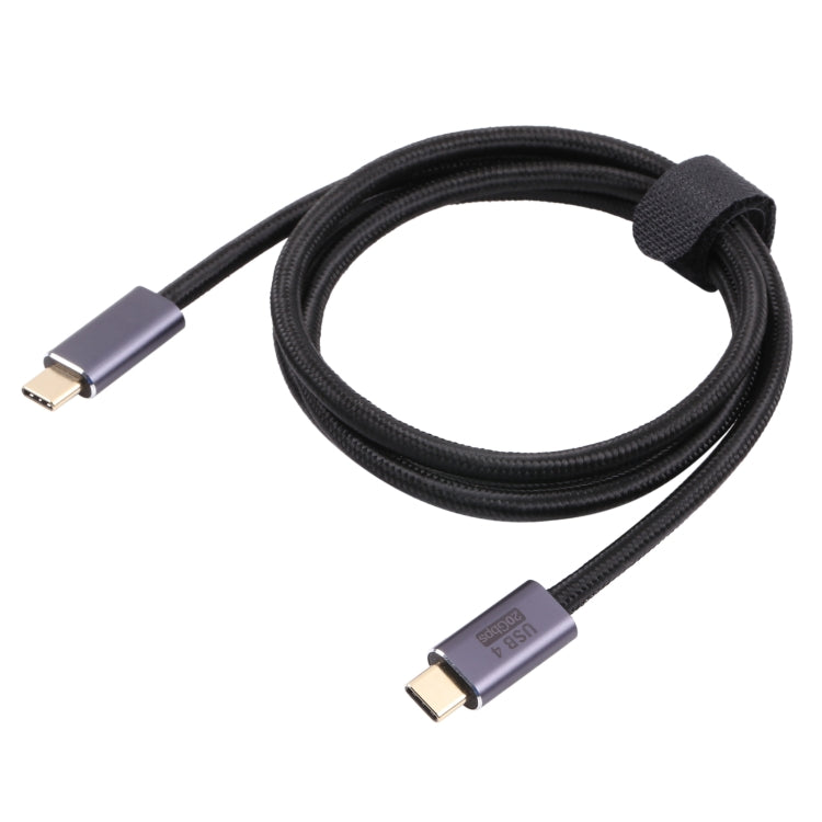 Cabo de dados trançado USB 4 USB-C / Tipo-C macho para USB-C / Tipo-C macho de 20Gbps, 0,5m, 1m, 1,5m, 2m, 3m