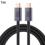 Cabo de dados trançado USB 4 USB-C / Tipo-C macho para USB-C / Tipo-C macho de 20Gbps, 0,5m, 1m, 1,5m, 2m, 3m