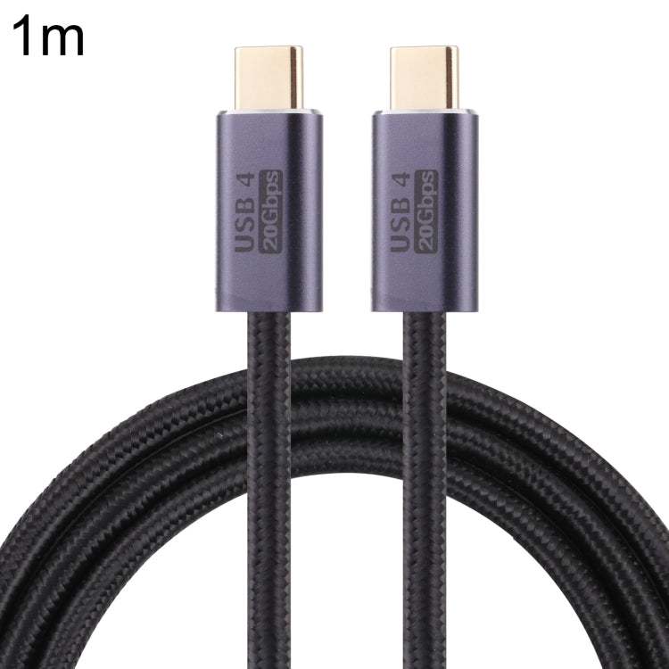 Cabo de dados trançado USB 4 USB-C / Tipo-C macho para USB-C / Tipo-C macho de 20Gbps, 0,5m, 1m, 1,5m, 2m, 3m