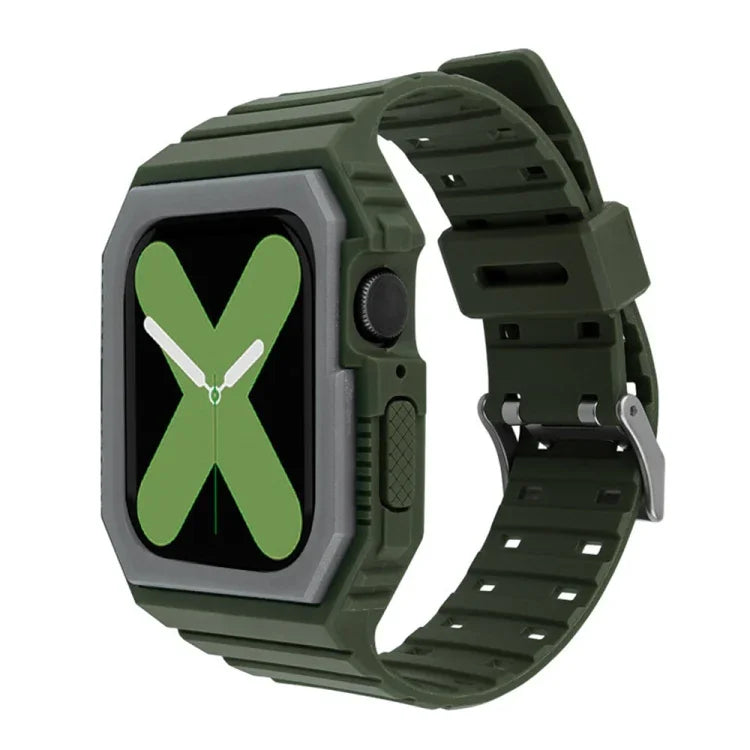 Correia de Relógio Integrada Bicolor Para Apple Watch Series, 7 41mm / 6&SE&5&4 40mm / 3&2&1 38mm, 7 45mm / 6&SE&5&4 44mm / 3&2&1 42mm
