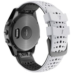 Two-color Silicone Quick Release Watchband, For Garmin Fenix 7, For Garmin Fenix 7X