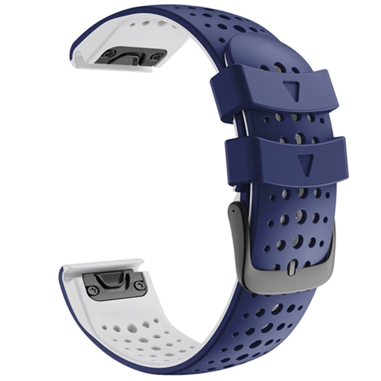 Two-color Silicone Quick Release Watchband, For Garmin Fenix 7, For Garmin Fenix 7X