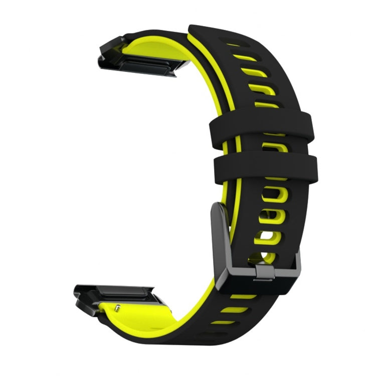 Two-color Silicone Quick Release Watchband, For Garmin Fenix 7, For Garmin Fenix 7X