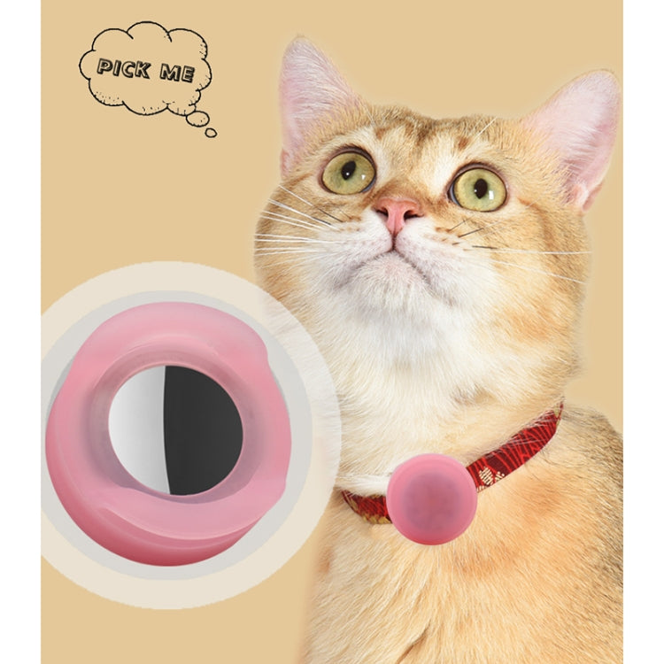 Colar para Animal de Estimação Capa Protetora de Silicone com Localizador Anti-perda e Luz para AirTag 2ª Geração / AirTag 1ª Geração