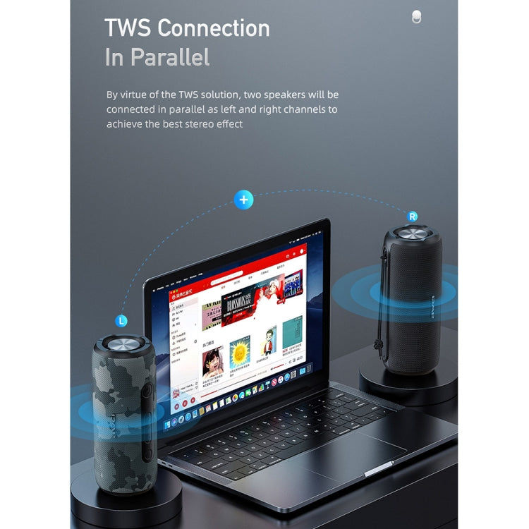 awei Y669 Altifalante Bluetooth Sem Fios TWS Resistente à Água para Exterior