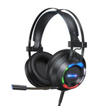 awei GM-2 Auscultadores Gaming com Fio, Luz Ambiente, USB + 3,5mm e Microfone, GM-2