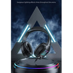 awei GM-5 Auscultadores Gaming com Fio, Luz Ambiente, USB + 3,5mm e Microfone, GM-5