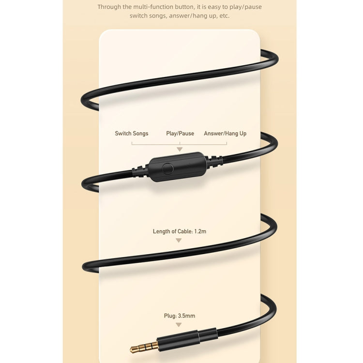 awei GM-6 Auscultadores Estéreo com Fio 3,5mm, GM-6 (Preto)