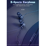 awei ES-180i Auricular com fio intra-auricular para e-sports com microfone, ES-180i