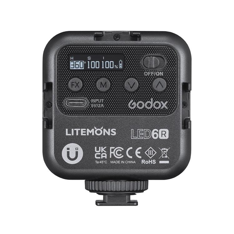 Godox LED-6R Luz de Preenchimento RGB LED para Vídeo, LED-6R