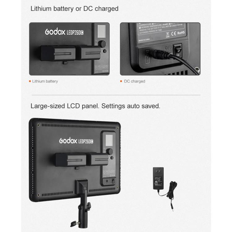 Godox LEDP260C Luz LED para Vídeo, LEDP260C