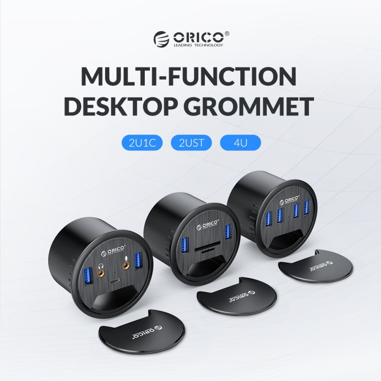 Hub de Secretária Multifuncional ORICO DESK-4U-BK com 4 Portas USB3.0