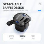 Hub de Secretária Multifuncional ORICO DESK-4U-BK com 4 Portas USB3.0