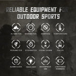 Relógio Desportivo Inteligente Digital Multifuncional Masculino à Prova de Água NORTH EDGE APACHE-46, Correia de Nylon