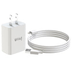 IVON AD-33 Carregador de Viagem 2 em 1 Porta USB Única 2.1A + Conjunto de Cabo de Dados USB para 8 Pinos 1m, Ficha UE, Ficha EUA