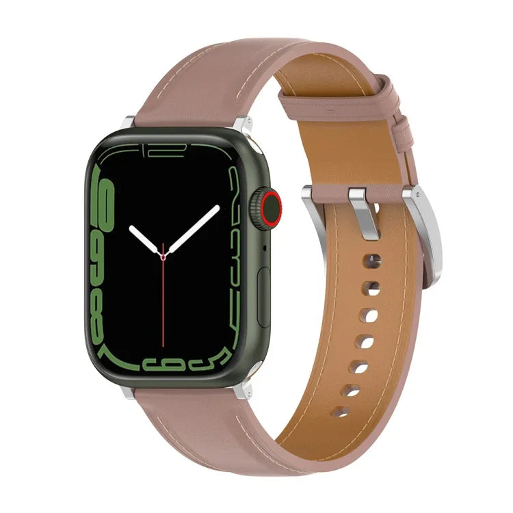 Correia de Relógio em Pele Genuína, Tamanho: Pequeno Para Apple Watch Series 7 41mm / 6&SE&5&4 40mm / 3&2&1 38mm, Tamanho: Pequeno Para Apple Watch Series 8&7 41mm / SE 2&6&SE&5&4 40mm / 3&2&1 38mm