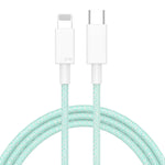 Cabo de Dados Trançado de Carregamento Rápido PD USB-C / Type-C para 8 Pinos 27W, Comprimento do Cabo: 1m, 27W