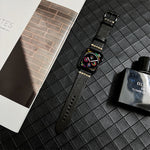 Genuine Leather Watchband For Apple Watch Series, 7 41mm / 6&SE&5&4 40mm / 3&2&1 38mm, 7 45mm / 6&SE&5&4 44mm / 3&2&1 42mm