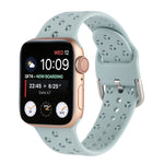 Hollow Out Silicone Watchband For Apple Watch Series, 7 41mm / 6&SE&5&4 40mm / 3&2&1 38mm, 7 45mm / 6&SE&5&4 44mm / 3&2&1 42mm