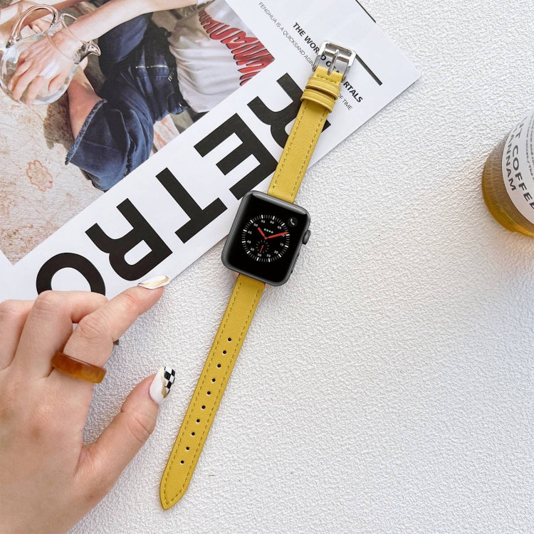 Pulseira de Couro para Apple Watch Series, 7 41mm / 6&SE&5&4 40mm / 3&2&1 38mm, 7 45mm / 6&SE&5&4 44mm / 3&2&1 42mm