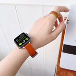 Pulseira de Couro para Apple Watch Series, 7 41mm / 6&SE&5&4 40mm / 3&2&1 38mm, 7 45mm / 6&SE&5&4 44mm / 3&2&1 42mm
