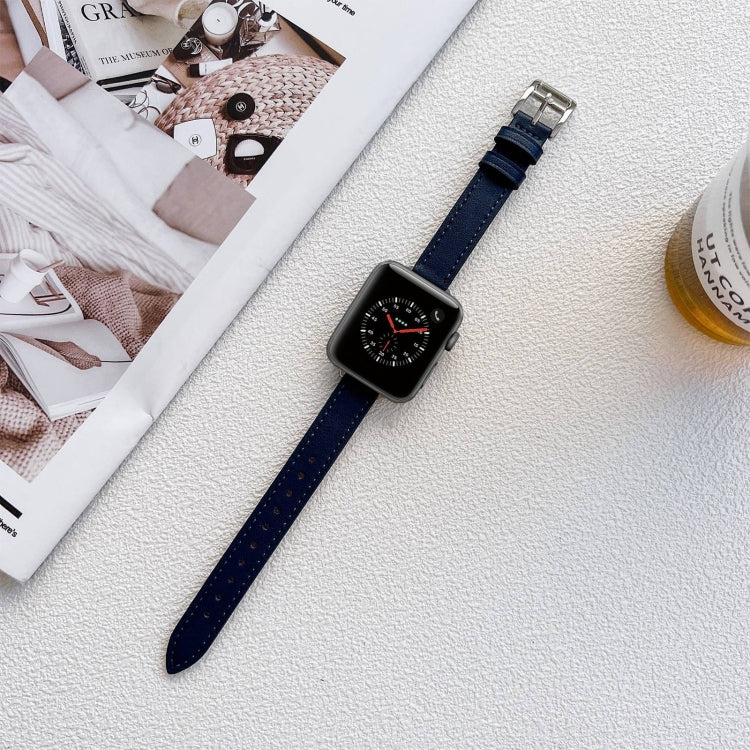 Pulseira de Couro para Apple Watch Series, 7 41mm / 6&SE&5&4 40mm / 3&2&1 38mm, 7 45mm / 6&SE&5&4 44mm / 3&2&1 42mm