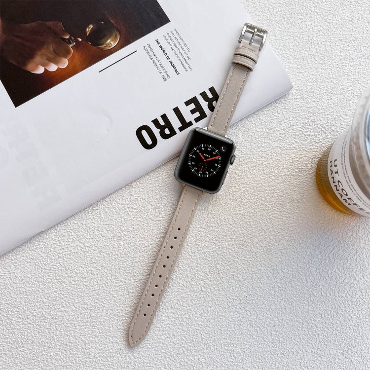 Pulseira de Couro para Apple Watch Series, 7 41mm / 6&SE&5&4 40mm / 3&2&1 38mm, 7 45mm / 6&SE&5&4 44mm / 3&2&1 42mm