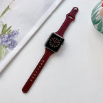 Correia de Relógio em Pele com Textura Lisa Para Apple Watch Series, 7 41mm / 6&SE&5&4 40mm / 3&2&1 38mm, 7 45mm / 6&SE&5&4 44mm / 3&2&1 42mm