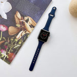 Correia de Relógio em Pele com Textura Lisa Para Apple Watch Series, 7 41mm / 6&SE&5&4 40mm / 3&2&1 38mm, 7 45mm / 6&SE&5&4 44mm / 3&2&1 42mm