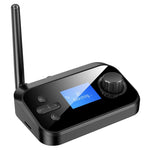 Adaptador de Áudio Bluetooth 5.0 Fibra Óptica 3 em 1 C41 com Ecrã LCD, C41