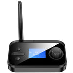 Adaptador de Áudio Bluetooth 5.0 Fibra Óptica 3 em 1 C41 com Ecrã LCD, C41