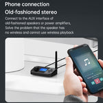 Adaptador de Áudio Bluetooth 5.0 Fibra Óptica 3 em 1 C41 com Ecrã LCD, C41