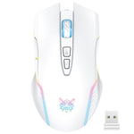 ONIKUMA CW905 2.4G Rato Sem Fios com Iluminação RGB, Rato Sem Fios CW905 (Preto), Rato Sem Fios CW905 (Rosa), Rato Sem Fios CW905 (Cinza Branco)