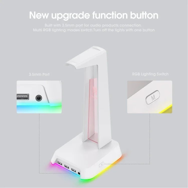 ONIKUMA ST-2 Suporte para Auscultadores com Iluminação RGB