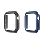 Capa Protetora ROCK 2 em 1 com Moldura em PC + Filme Para Apple Watch Series, 6 & SE & 5 & 4 44mm, 3 & 2 & 1 42mm, 3 & 2 & 1 38mm