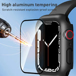 Capa Protetora ROCK 2 em 1 com Moldura em PC + Filme Para Apple Watch Series, 6 & SE & 5 & 4 44mm, 3 & 2 & 1 42mm, 3 & 2 & 1 38mm